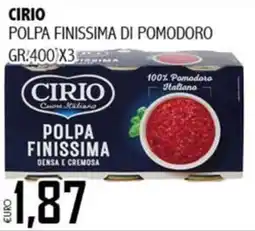 Big Food Polpa finissima Cirio offerta