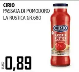 Big Food Passata di pomodoro la rustica Cirio offerta