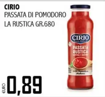 Big Food Passata di pomodoro la rustica Cirio offerta