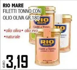 Big Food Rio Mare filetti di tonno offerta