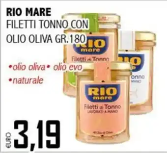 Big Food Rio Mare filetti di tonno offerta