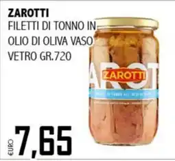 Big Food Filetti di tonno in olio di oliva Zarotti offerta