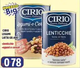 Big Food Cirio legumi e cereali offerta