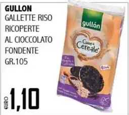 Big Food Gallette riso ricoperte al cioccolato fondente Gullón offerta