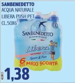 Big Food San Benedetto acqua naturale libera push pet offerta