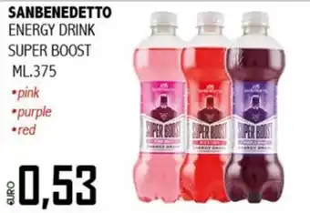 Big Food San Benedetto energy drink super boost offerta