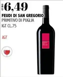 Big Food Feudi di San Gregorio Primitivo di Puglia offerta
