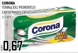Big Food Tovaglioli monoveло carta maxiscorta Corona offerta