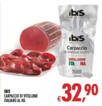Decò Local Ibis carpaccio di vitellone italiano offerta