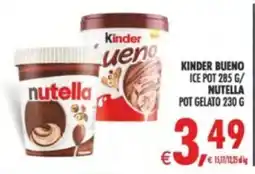 Decò Local Kinder Bueno Ice Pot Nutella offerta