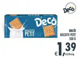 Decò Local Decò biscotti petit offerta