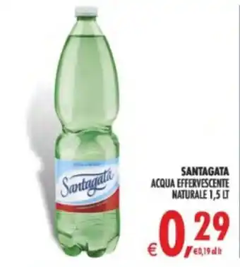 Decò Local Santagata acqua effervescente naturale offerta