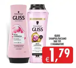 Decò Local Schwarzkopf GLISS Seta Luminosa offerta