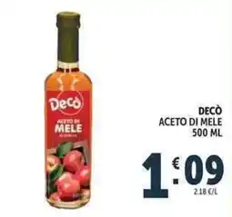 Deco Market Decò aceto di mele offerta