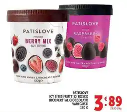 Deco Market Patislove icy bites frutti di bosco ricoperti al cioccolato offerta