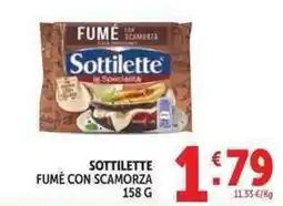 Deco Market Sottilette Fumé con scamorza offerta