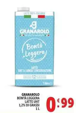Deco Market Granarolo Bontà Leggera Latte UHT offerta