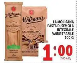 Deco Market La Molisana pasta di semola integrale offerta