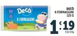Deco Market Decò formaggini offerta