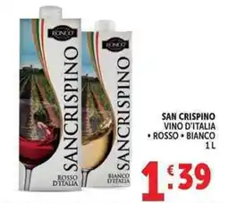 Deco Market San Crispino vino d'Italia offerta