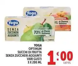 Deco Market Yoga succhi di frutta senza zuccheri aggiunti offerta