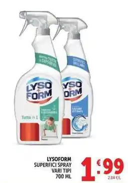 Deco Market Lysoform superfici spray offerta