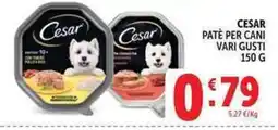Deco Market Cesar paté per cani offerta