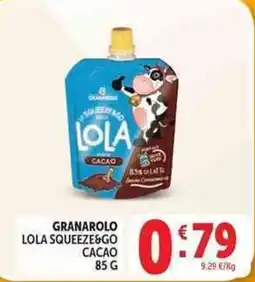 Deco Market Granarolo Lola Squeeze&Go Cacao offerta