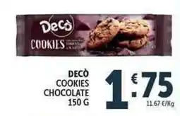 Deco Market Decò cookies chocolate offerta