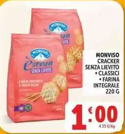 Deco Market Monviso cracker senza lievito offerta