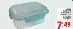 Deco Market Pedrini lunch box portapranzo rettangolare offerta