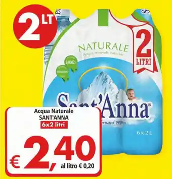 Sant'Anna Acqua Naturale 6x2 litri