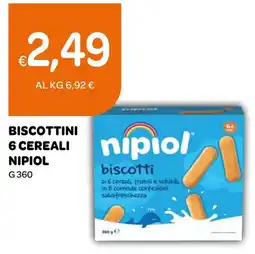 Ekom Biscottini 6 cereali Nipioli offerta