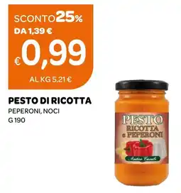 Ekom Pesto di ricotta peperoni, noci offerta