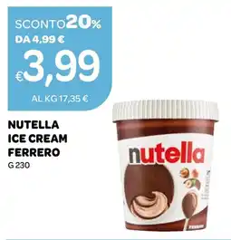 Ekom Nutella ice cream Ferrero offerta