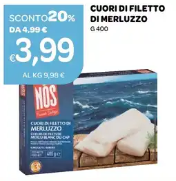Ekom Cuori di filetto di merluzzo NOS offerta