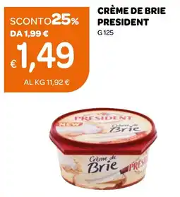 Ekom Crème de Brie President offerta