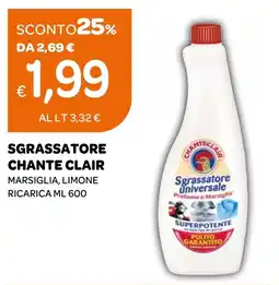Ekom Sgrassatore universale Chante Clair offerta