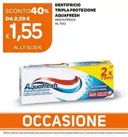Ekom Dentifricio tripla protezione Aquafresh offerta