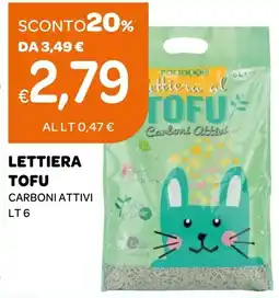 Ekom Lettiera tofu carboni attivi offerta