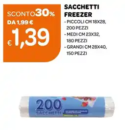 Ekom Sacchetti freezer offerta