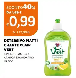 Ekom Detersivo piatti Chante Clair Vert offerta