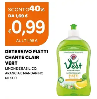 Ekom Detersivo piatti Chante Clair Vert offerta