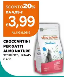 Ekom Croccantini per gatti Almo Nature Sterilised, Urinary offerta