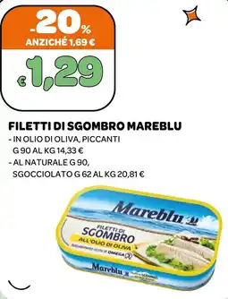 Ekom Mareblu Filetti di sgombro offerta