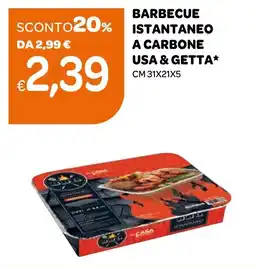 Ekom Barbecue istantaneo a carbone Usa & Getta offerta