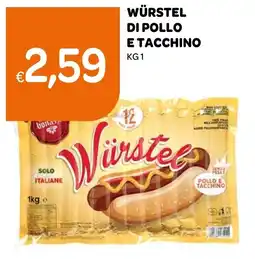 Ekom Würstel di pollo e tacchino offerta