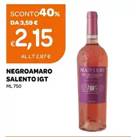 Ekom Manieri Negroamaro Rosato offerta