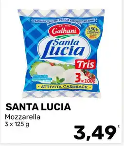 Iper Tosano Santa Lucia Mozzarella offerta