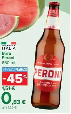 Carrefour Birra Peroni offerta